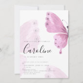 Butterfly-Geburtstag Einladung (Vorderseite)