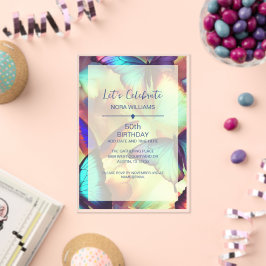 Butterfly Geburtstag Einladung Acrylic