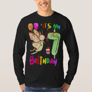 Butterfly Geburtstag Es ist mein 7. Geburtstagssch T-Shirt