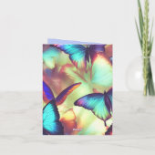 Butterfly Geburtstag Foto geflochtene Einladung hi (Rückseite)