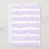 Butterfly-Geburtstagseinladungen, lila Goldmädchen Einladung (Rückseite)