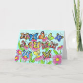 Butterfly Geburtstagsgrüße Karte (Vorderseite)