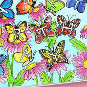 Butterfly Geburtstagsgrüße Karte