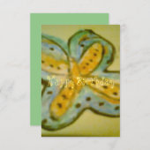 Butterfly Geburtstagskarte (Vorne/Hinten)