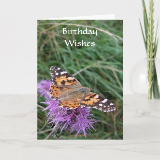 Butterfly Geburtstagskarte Karte (Vorderseite)