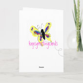 Butterfly Geburtstagskarte Karte (Rückseite)