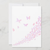 Butterfly Geburtstagsparty Einladung Schmetterling (Rückseite)