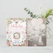 Butterfly Geburtstagsparty Einladungen für ein Mäd (Stehend Vorderseite)