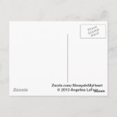 Butterfly-Gedächtnisgedicht Postkarte (Rückseite)