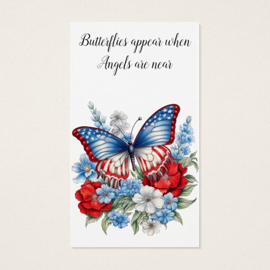 Butterfly-Gedenkkarte (Rückseite)