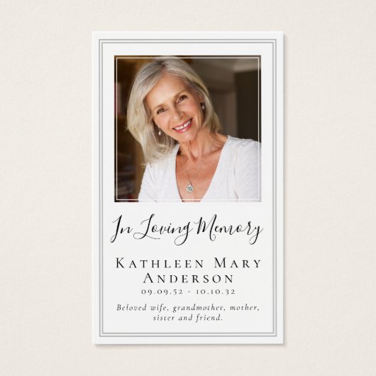 Butterfly-Gedenkkarte (Vorderseite)