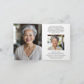 Butterfly-Gedenkkarte - Budget Dankeskarte (Innenseite)