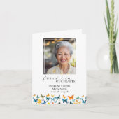 Butterfly-Gedenkkarte - Budget Dankeskarte (Vorderseite)