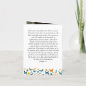 Butterfly-Gedenkkarte - Budget Dankeskarte (Rückseite)