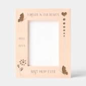 Butterfly-Gedenkmal für immer in unserem Herz-Foto Geätzte Rahmen (Vorderseite)