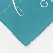 Butterfly-Gedenkstätte Aquamarin Fleecedecke (Ecke)