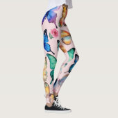 Butterfly-gedruckte Leggings (Rechts)