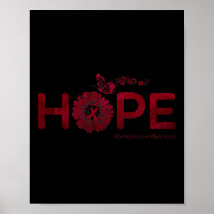 Butterfly-Gehirn-Aneurysm-Awareness-Geschenke Poster