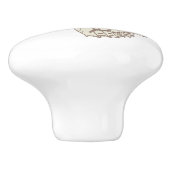 Butterfly-Gemälde-Dame skizzierte einen Türknauf Keramikknauf (Seitenansicht)