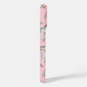 Butterfly gemustert rosa Name Case-Mate iPhone Hülle (Rückseite / Rechts)