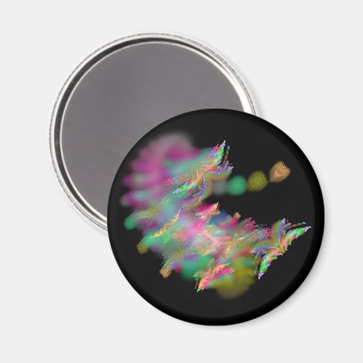 Butterfly Genesis Fraktal Magnet (Vorderseite/Rückseite)