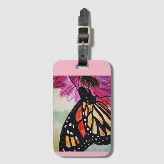 Butterfly-Gepäckmarke Gepäckanhänger (Vorderseite Vertikal)