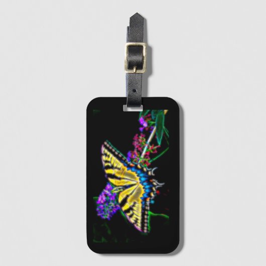 Butterfly-Gepäckmarke Gepäckanhänger (Vorderseite Vertikal)