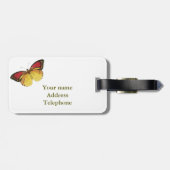 Butterfly-Gepäckmarke Gepäckanhänger (Rückseite horizontal)