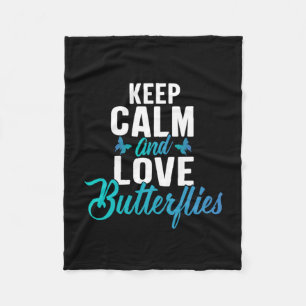 Butterfly-Geschenk Behalten Ruhe und Liebe Schme Fleecedecke