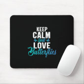Butterfly-Geschenk | Behalten Ruhe und Liebe Schme Mousepad (Mit Mouse)