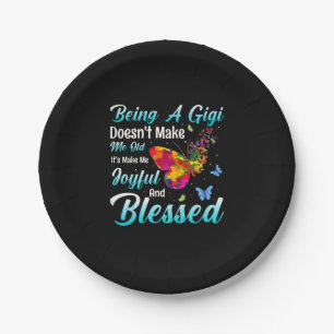Butterfly-Geschenk Ein GiGi sein Pappteller