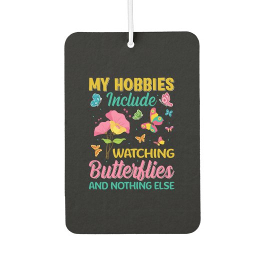Butterfly-Geschenk | Einschließlich Schmetterlinge Autolufterfrischer (Vorderseite)