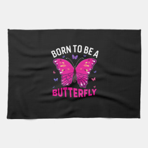 Butterfly-Geschenk Geboren, Schmetterling zu sei Geschirrtuch