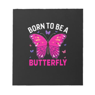 Butterfly-Geschenk Geboren, Schmetterling zu sei Notizblock