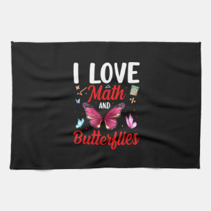 Butterfly-Geschenk I Liebe von Mathematik und Sc Geschirrtuch