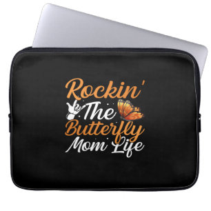Butterfly-Geschenk Rockin-Schmetterling Laptopschutzhülle