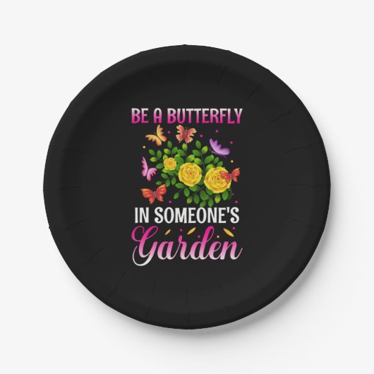 Butterfly-Geschenk | Sei ein Schmetterling Pappteller (Vorderseite)