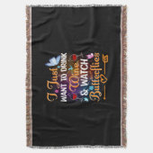 Butterfly-Geschenk | Trinkweine Schmetterlinge beo Decke (Vorderseite Vertikal)