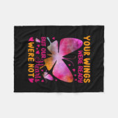 Butterfly-Geschenk | Unsere Flügel waren bereit Fleecedecke (Vorderseite (Horizontal))