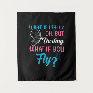 Butterfly-Geschenk Was ist, wenn Sie fliegen? Wandteppich