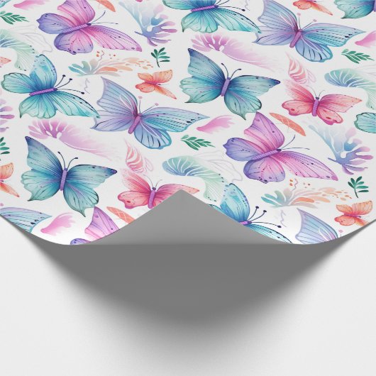 Butterfly Geschenkpapier (Ecke)