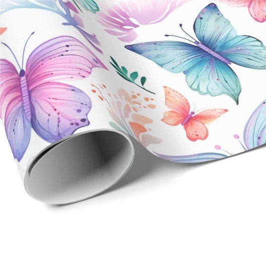 Butterfly Geschenkpapier (Rolleneckpunkt)