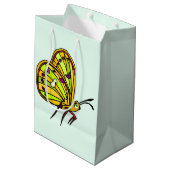 Butterfly-Geschenktasche Mittlere Geschenktüte (Rückseite Schrägansicht)