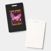 Butterfly Gift | Our Wings Were Ready Ausweis (Vorder- & Rückseite)