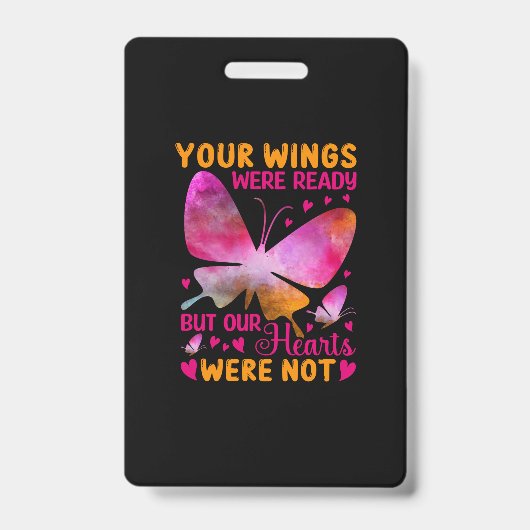 Butterfly Gift | Our Wings Were Ready Ausweis (Vorderseite)
