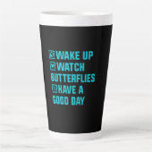 Butterfly Gift | Wake Up What Butterfly Milchtasse (Vorderseite)