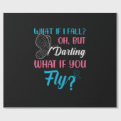 Butterfly Gift | What If You Fly Geschenkpapier (Flach)