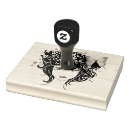 Butterfly Girl 1A Gummistempel