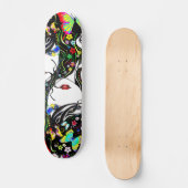 Butterfly Girl 1A Skateboard (Vorderseite)