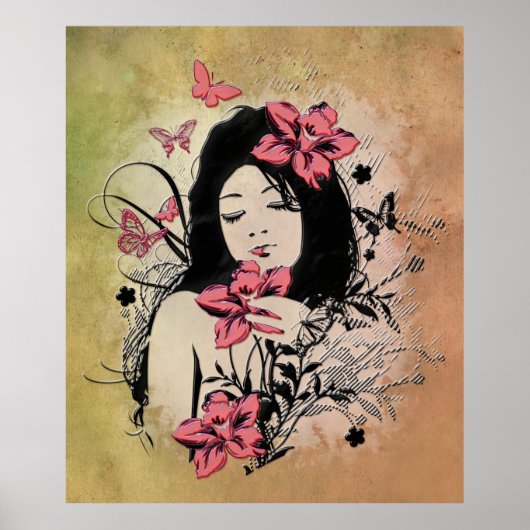 Butterfly Girl 3 Poster (Vorne)